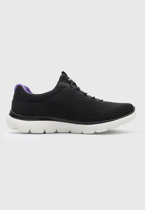 Tenis Running Negro-Violeta-Blanco Skechers Summits Next Wave