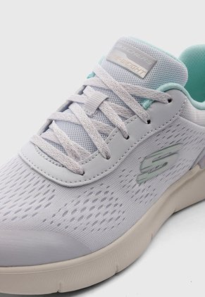 Tenis SKECHERS Engineered Mesh Lace Up Lila Claro