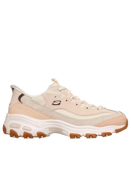 Tenis Mujer Skechers D'Lites Smooth Nostalgia - Blanco