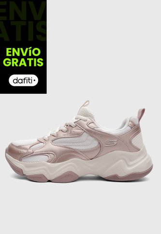 Tenis Lifestyle SKECHERS BOBS Sport Diego Oro Rosa Skechers