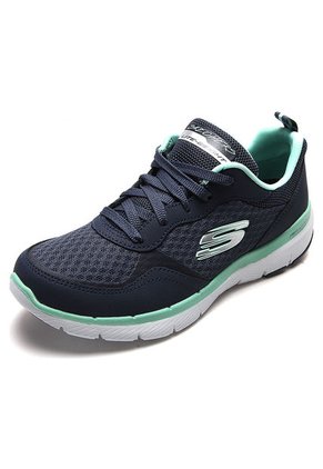 Tenis Running Azul-Verde Skechers Go Forward