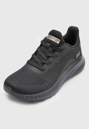 Tenis Training Negro-Dorado Skechers BOBS Squad Chaos