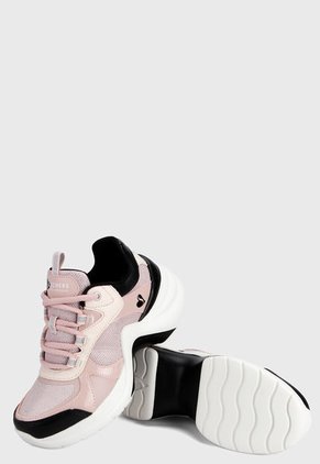 Tenis Lifestyle Rosa-Negro-Blanco Skechers Solei St. Groovilicious