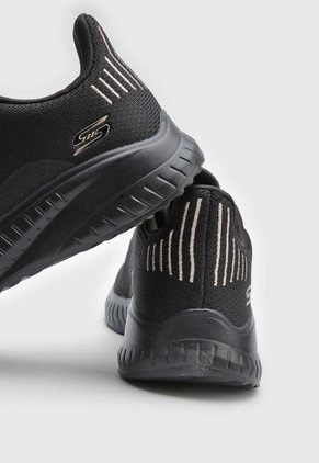 Tenis Training Negro-Dorado Skechers BOBS Squad Chaos