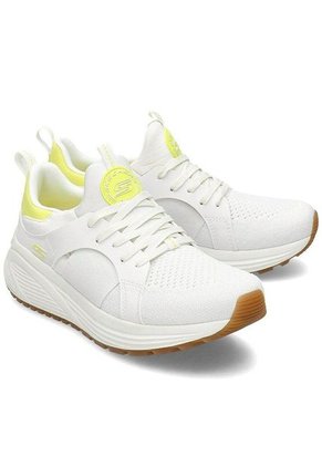 Tenis Running Skechers Bobs Sport Sparrow 2.0 Metro Daisy - Blanco-Amarillo