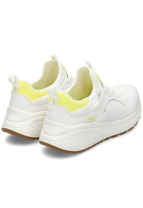 Tenis Running Skechers Bobs Sport Sparrow 2.0 Metro Daisy - Blanco-Amarillo
