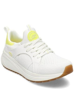 Tenis Running Skechers Bobs Sport Sparrow 2.0 Metro Daisy - Blanco-Amarillo