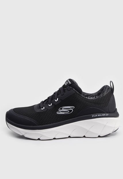 Tenis Walking Negro-Blanco Skechers Relaxed Fit: D'Lux Walker 2.0 - Radiant Rose.