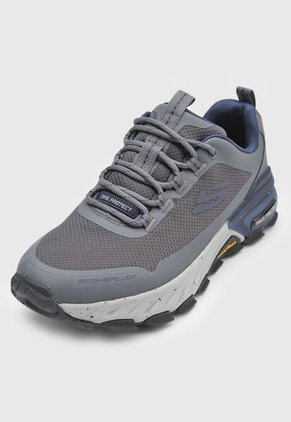 Tenis de Senderismo Gris-Azul-Negro Skechers Max Protect - Liberated