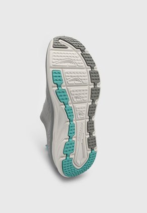 Tenis Walking Gris-Aguamarina Skechers D'Lux Walker-Star Stunner