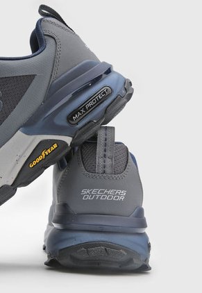 Tenis de Senderismo Gris-Azul-Negro Skechers Max Protect - Liberated