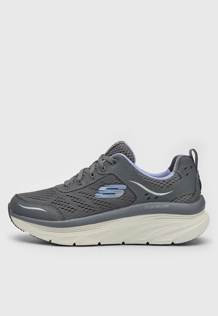 Tenis Training Gris-Beige-Lila Skechers D´Lux Walker - Infinite Motion
