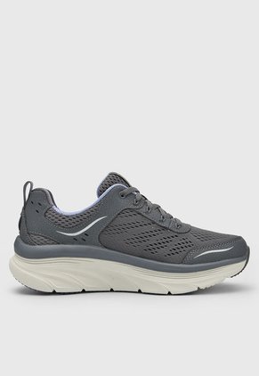 Tenis Training Gris-Beige-Lila Skechers D´Lux Walker - Infinite Motion