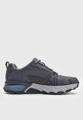Tenis de Senderismo Azul Navy-Gris Skechers Max Protect