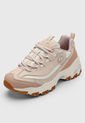 Tenis Lifestyle Palo Rosa-Blanco Skechers D'Lites de Skechers