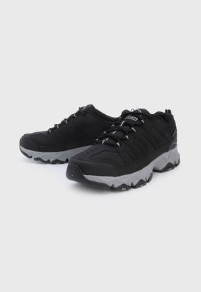 Tenis de Senderismo Negro-Gris Skechers Crossbar