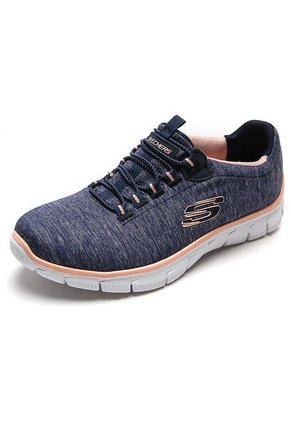 Tenis Running Azul-Rosa-Blanco Skechers Empire See Ya