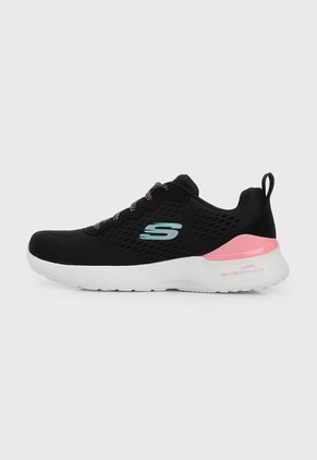 Tenis Training Negro-Blanco-Rosa-Azul Skechers Skech-air Dynamight