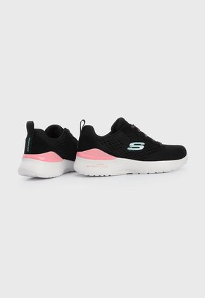 Tenis Training Negro-Blanco-Rosa-Azul Skechers Skech-air Dynamight