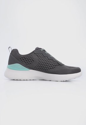 Tenis Training Gris-Marfil-Verde Menta Skechers Skech-Air Dynamight