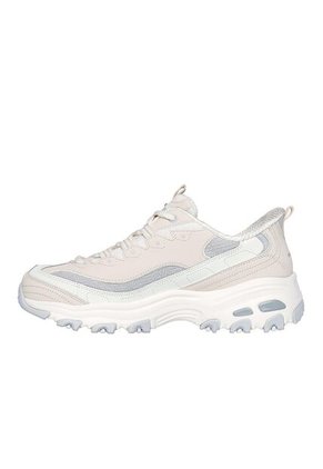 Tenis Skechers Mujer D'Lites Smooth Nostalgia - Beige