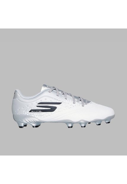 Guayos Skechers Niño Razor 1.5 Jr Youth FG - Blanco - Fútbol | Césped Natural