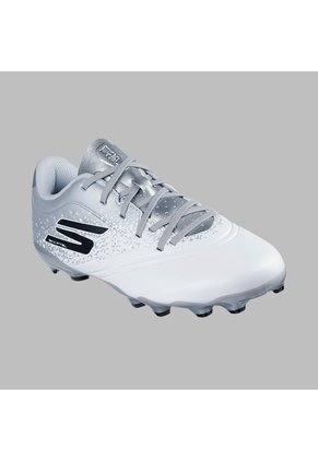 Guayos Skechers Niño Razor 1.5 Jr Youth FG - Blanco - Fútbol | Césped Natural