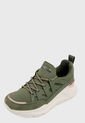 Tenis Lifestyle Verde Oliva-Blanco Skechers Rovina - Street Rovers de Skechers