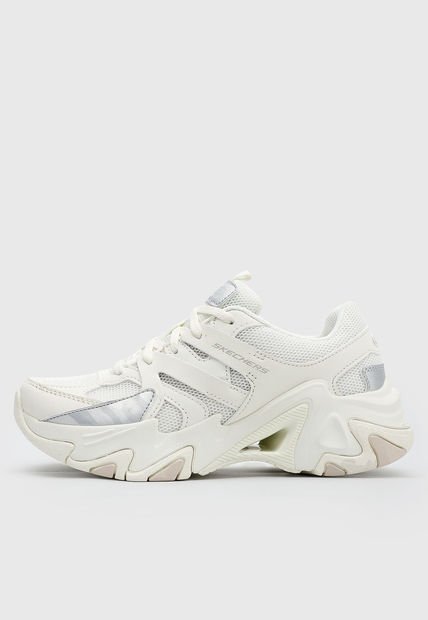 Tenis Lifestyle Marfil-Plateado Skechers Stamina v3
