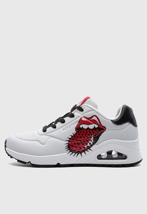 Tenis SKECHERS Uno - Rolling Stones Single Blanco