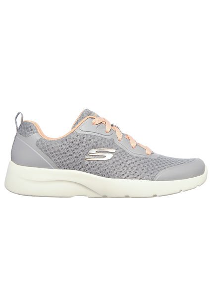 Tenis Mujer Skechers Dynamight 2.0 - Gris-Rosado