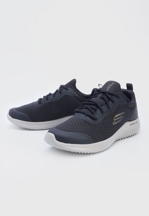 Tenis Training Azul-Gris Skechers Bounder