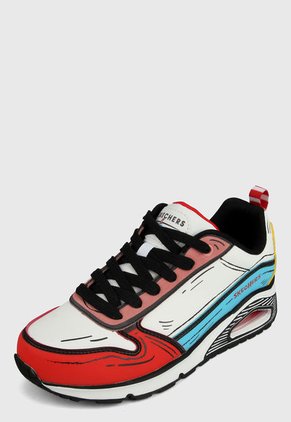 Tenis Lifestyle Blanco-Multicolor Skechers Jumps and Kicks