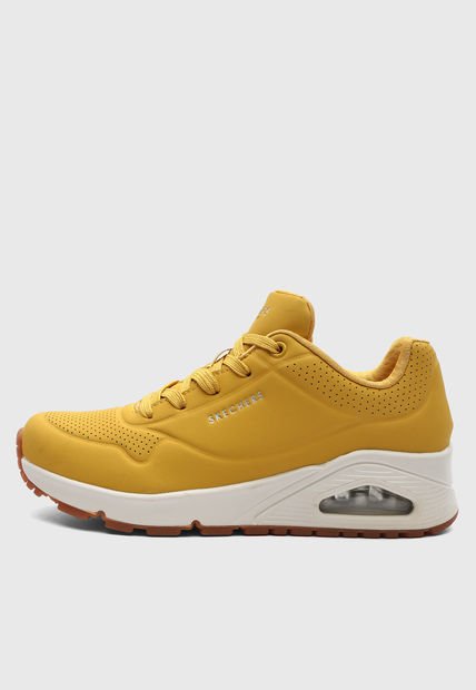 Tenis SKECHERS Uno  Mostaza