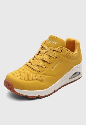 Tenis SKECHERS Uno  Mostaza