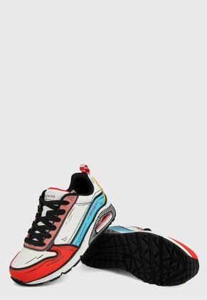 Tenis Lifestyle Blanco-Multicolor Skechers Jumps and Kicks