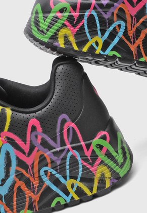Tenis Lifestyle Negro-Multicolor SKECHERS JGoldcrown: Uno Lite - Spread the Love