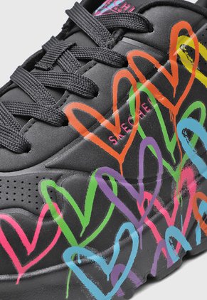 Tenis Lifestyle Negro-Multicolor SKECHERS JGoldcrown: Uno Lite - Spread the Love