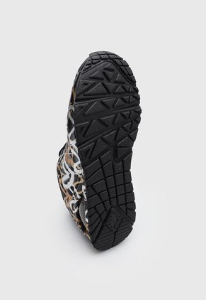 Tenis Lifestyle Negro-Dorado-Plateado Skechers Uno Metallic Love