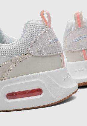 Tenis Lifestyle Blanco-Beige-Rosa SKECHERS Air Court Retro Avenue
