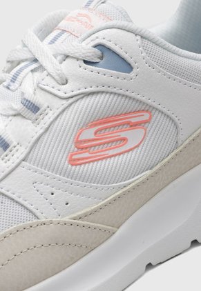 Tenis Lifestyle Blanco-Beige-Rosa SKECHERS Air Court Retro Avenue