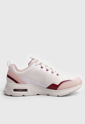 Tenis Running Beige-Palo Rosa-Vino Skechers Skech-Air Court