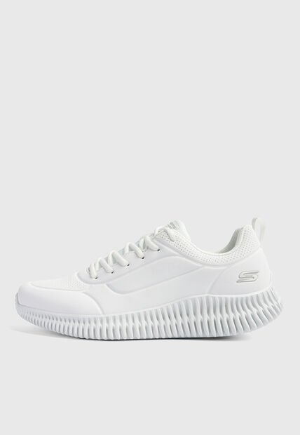 Tenis SKECHERS Bobs Geo Lite Lace Up Blanco