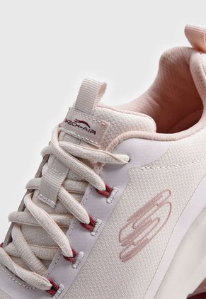 Tenis Running Beige-Palo Rosa-Vino Skechers Skech-Air Court