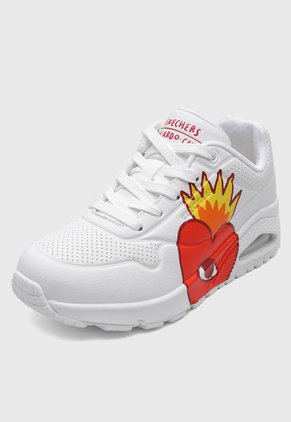 Tenis Lifestyle Blanco-Rojo-Amarillo SKECHERS Uno