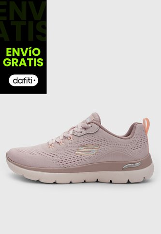 Tenis Lifestyle Skechers Arch Fit Summits Rosa Skechers