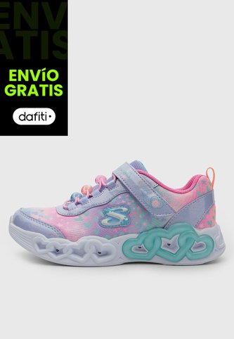 Tenis Lifestyle Skechers Infinite Heart Lila Skechers