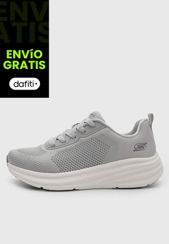 Tenis Lifestyle Skechers Bobs Skillz Too Gris Skechers