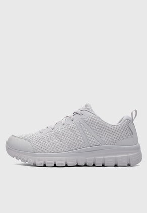 Tenis SKECHERS Graceful Gris