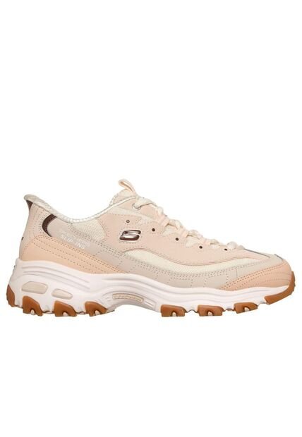 Tenis Mujer Skechers D'Lites Smooth Nostalgia - Blanco